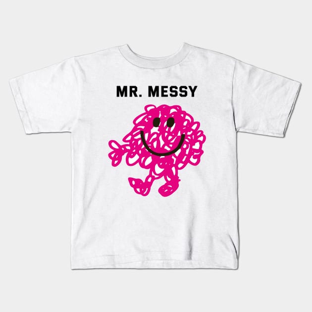 MR. MESSY Kids T-Shirt by reedae